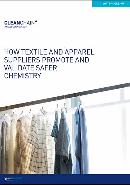 HOW TEXTILE AND APPAREL SUPPLIERS PROMOTE AND VALIDATE SAFER CHEMISTRY Photo